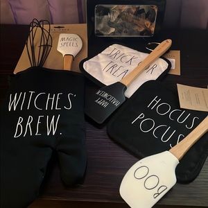 Rae Dunn Halloween Hocus Pocus Trick or Treat Witches Brew Baking Set